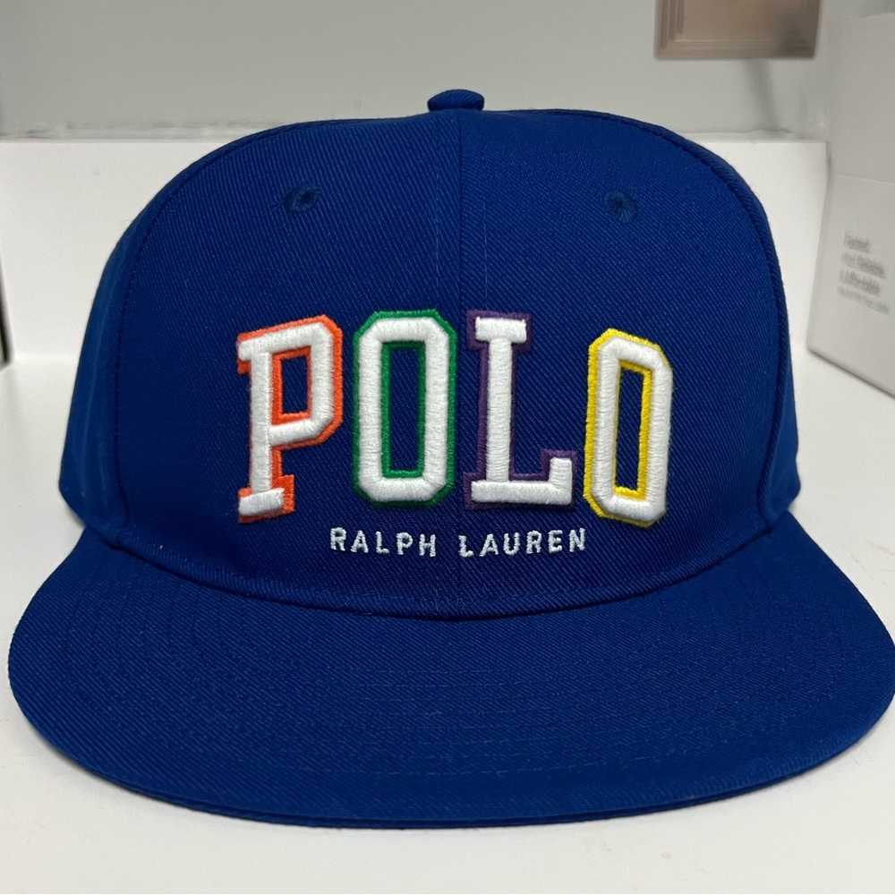 POLO RALPH LAUREN SNAP BACK HAT ROYAL BLUE OS. EXTREMELY **RARE!!**